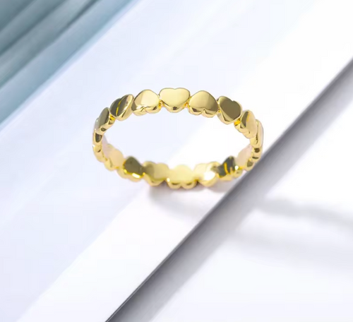 Cute Heart Stainless Steel Couple Ring
