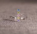 Simple Trendy Colorful Zirconia Finger Ring