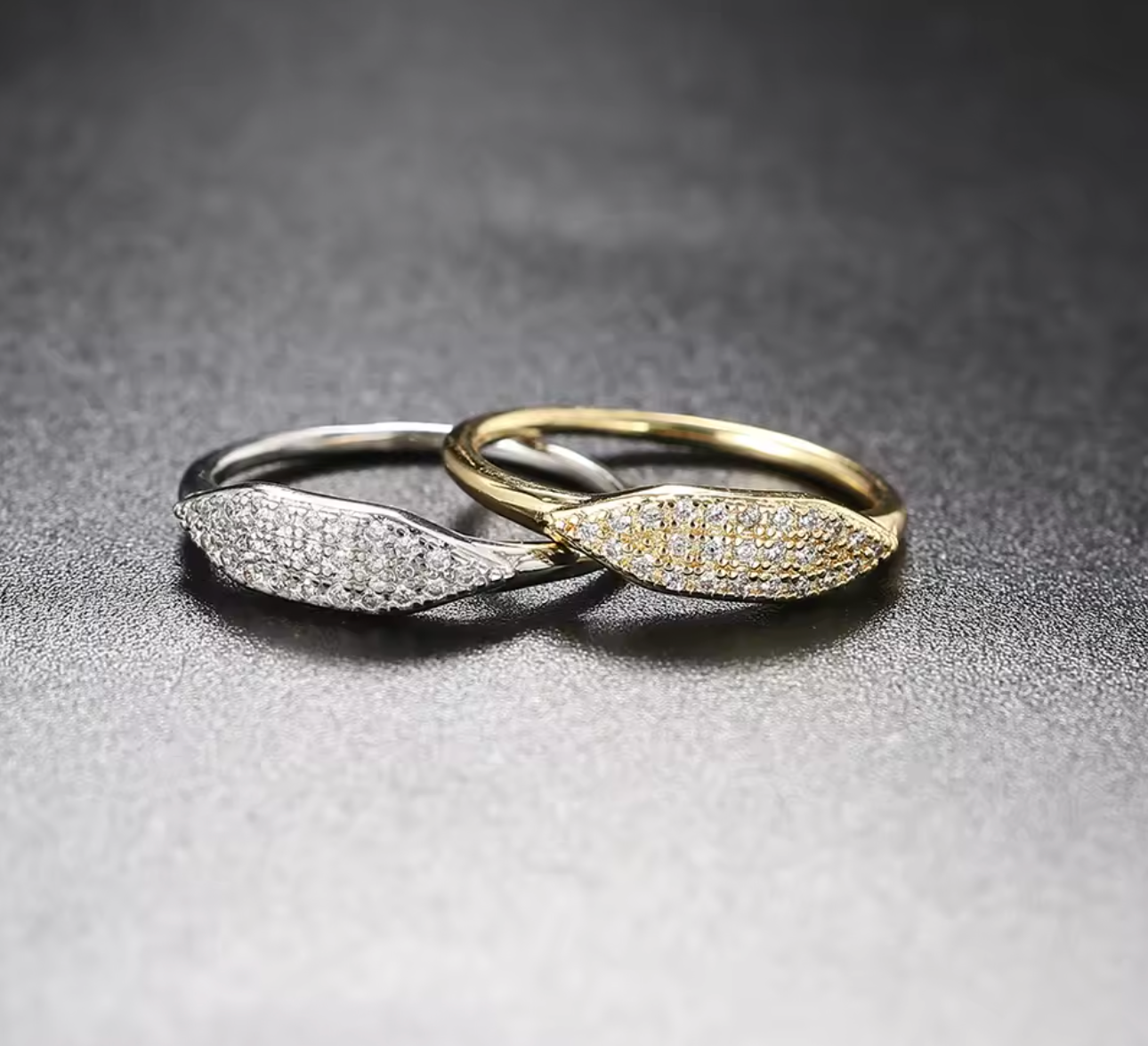 Trendy Gold-Tone Stacking Rings