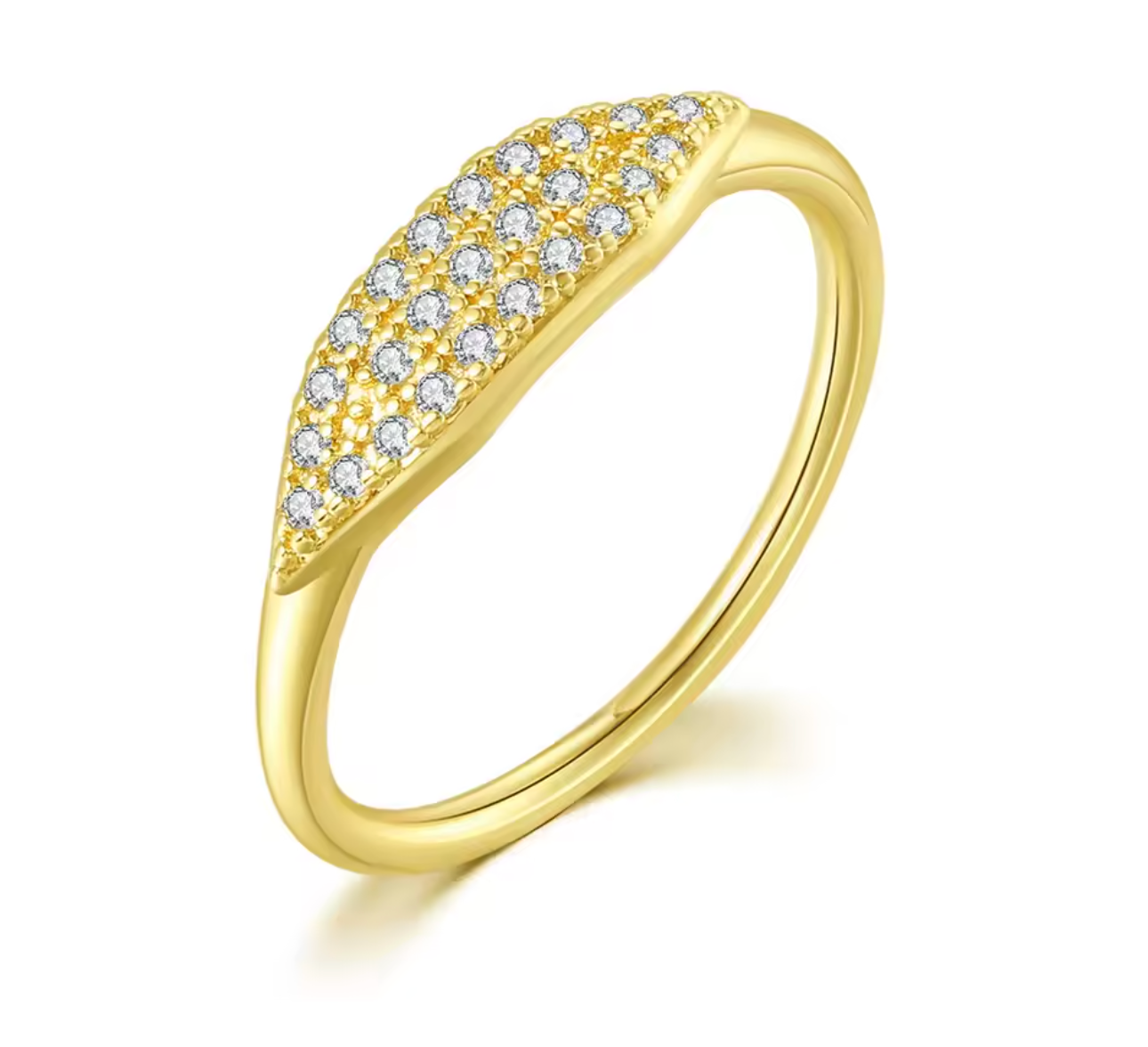 Trendy Gold-Tone Stacking Rings