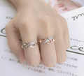 Romantic Infinity Heart Zircon Ring