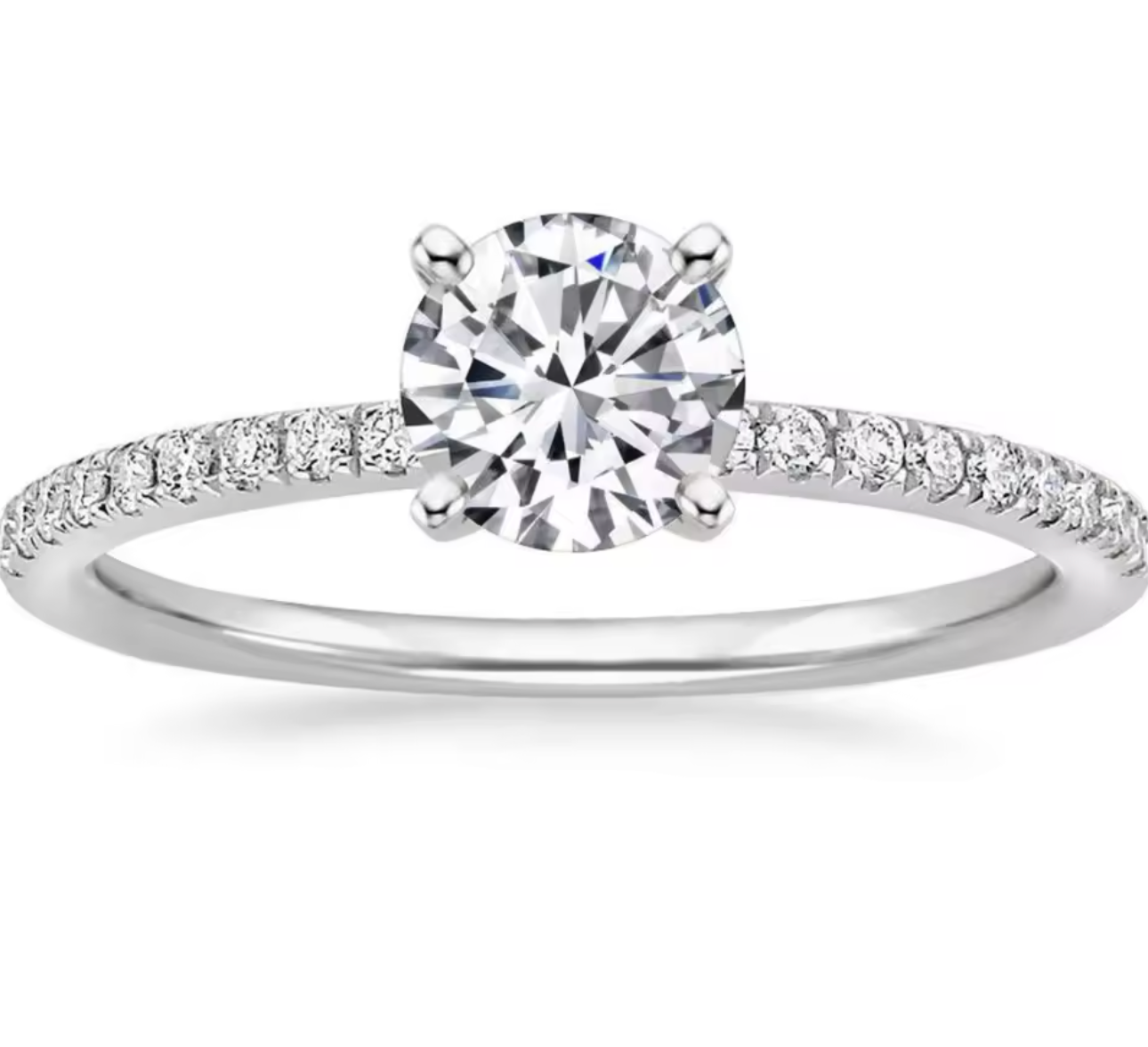 S925 Silver Plated Oval Engagement Ring